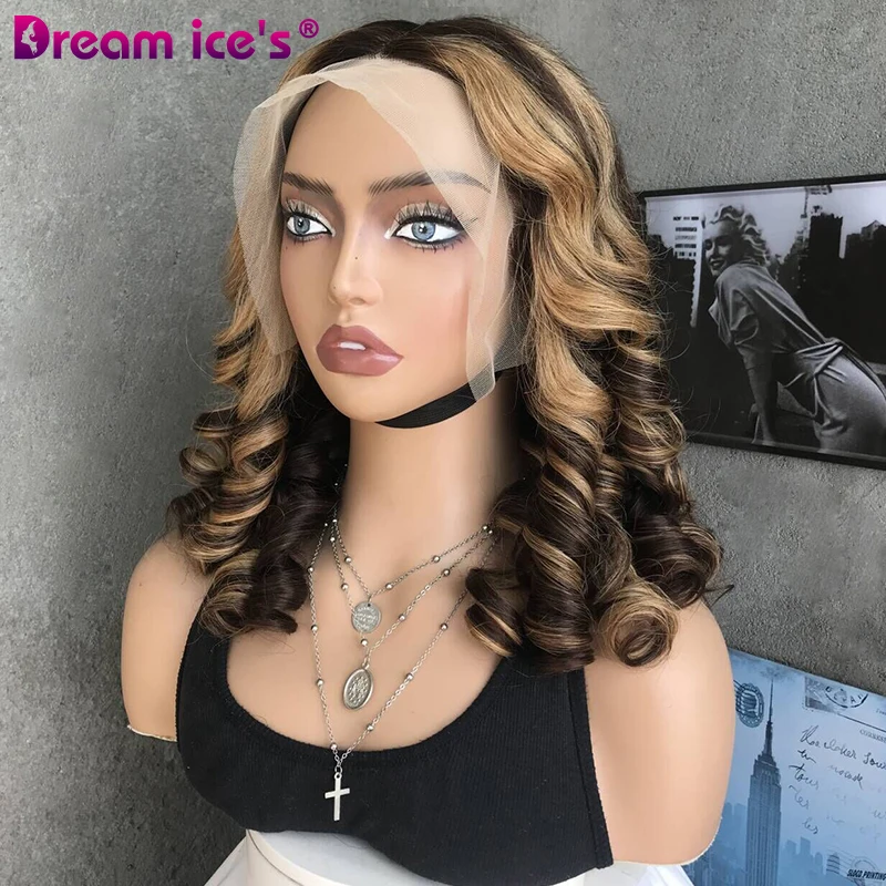 Wholesale Human Hair Lace Front Wig Spray,Loose Wave Virgin Hair Lace Wig For Black Women,Pre Pluck Lace Wig With Baby Hair
