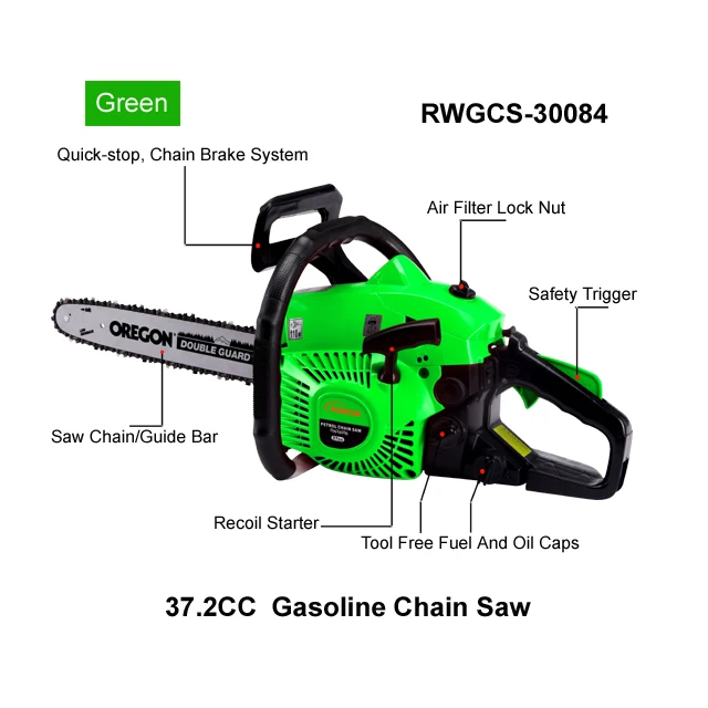 38CC Petrol Engines Chainsaws Power Garden Trees Wood Cutting Machine Gas Chainsaw Prices Single Cylinder Gasoline Chain Saws