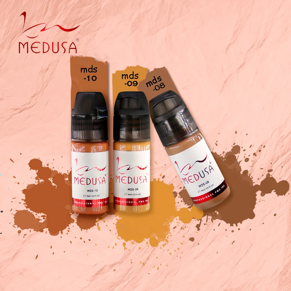 High quality 15ml skin tone ink tattoo MEDUSA scar repair pigments for permanent makeup