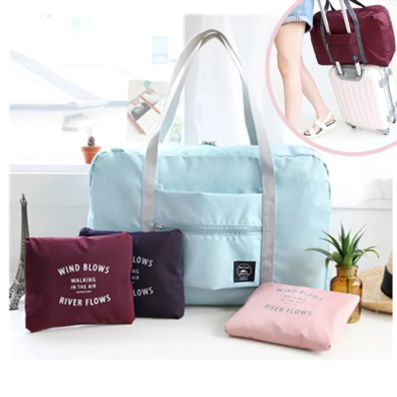 
Waterproof Foldable Travel Duffel Bag Luggage Sports Gym Portable Folding Clothes Storage Bag Luggage Cases Bag 