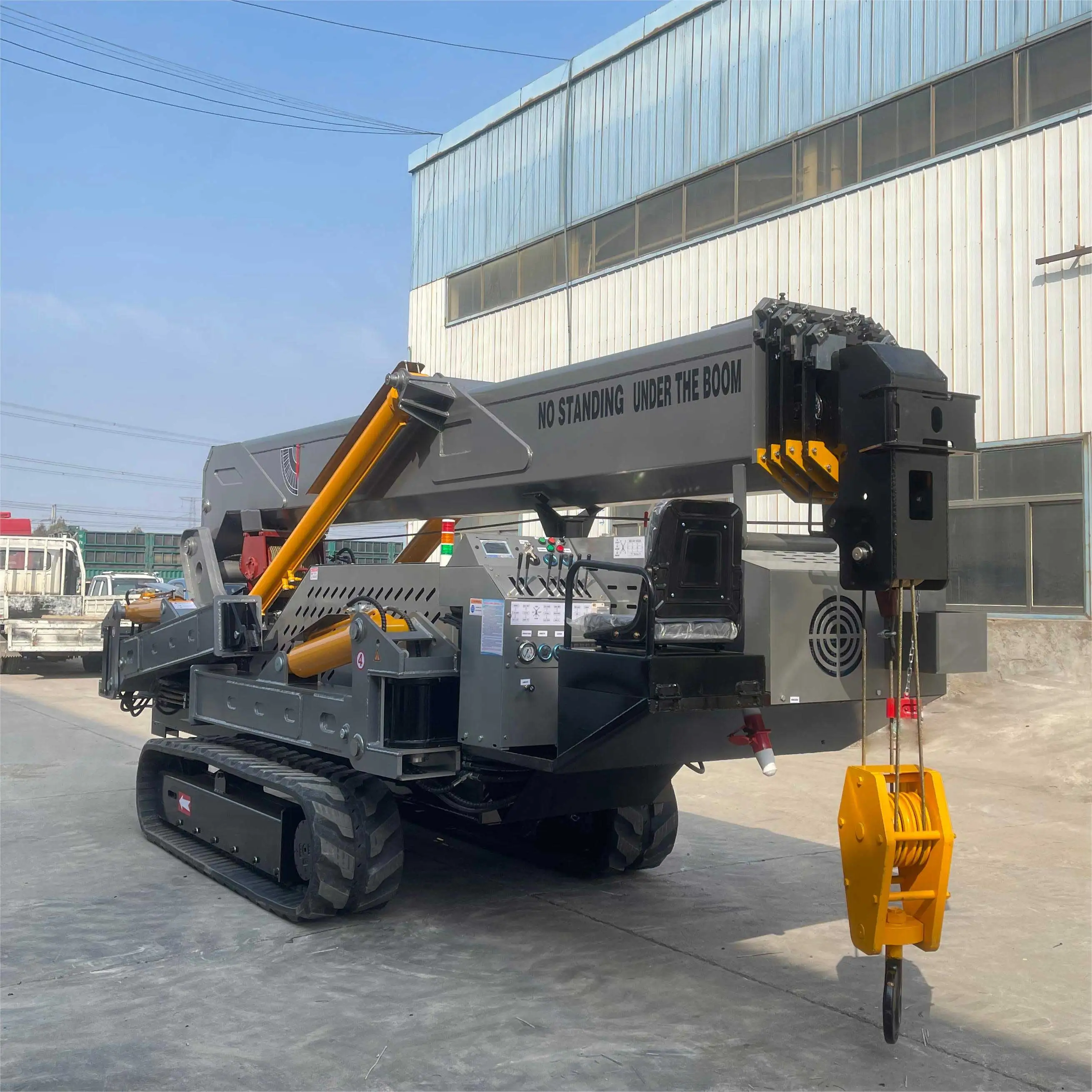 TONLITA High Quality Crane Spider 19m 8ton Crawler Crane Spider Lifting Crane With Fly Jib Low price
