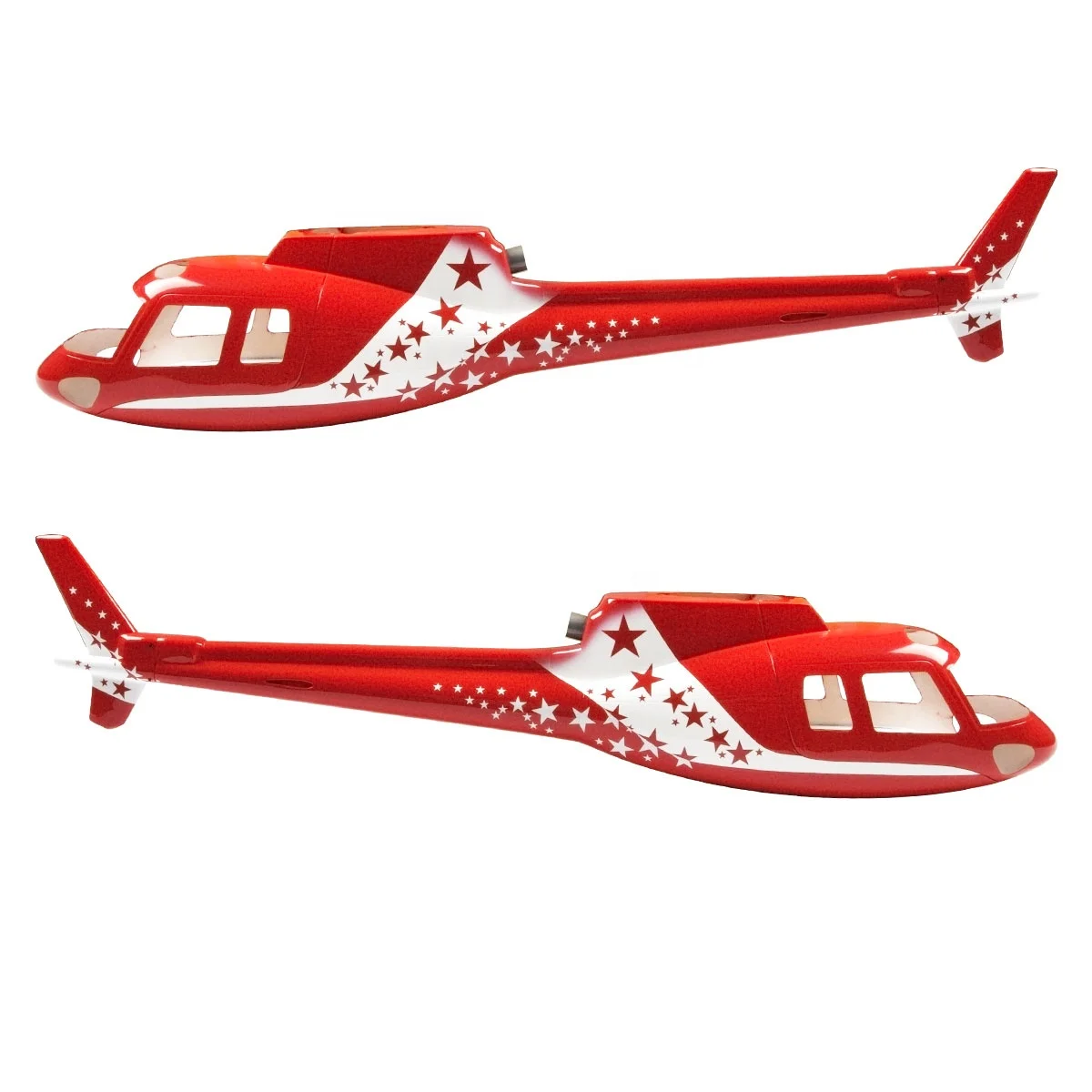 Fiberglass Helicopter Fuselage 500 size AS350 Ecureuil Airzermatt Toys RC Parts Plane