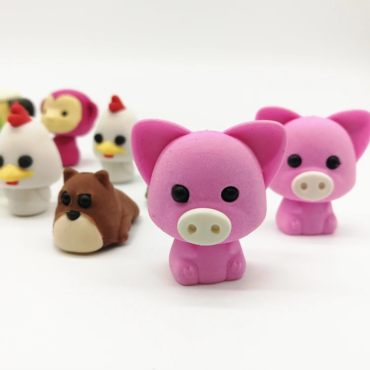 Cute Animal Rainbow School Eraser Best Gift For Kids