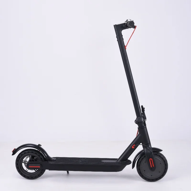 350W front motor brushless motor 36V 8.5-inch front and rear pneumatic tire foldable 2 wheel electric scooter for adults