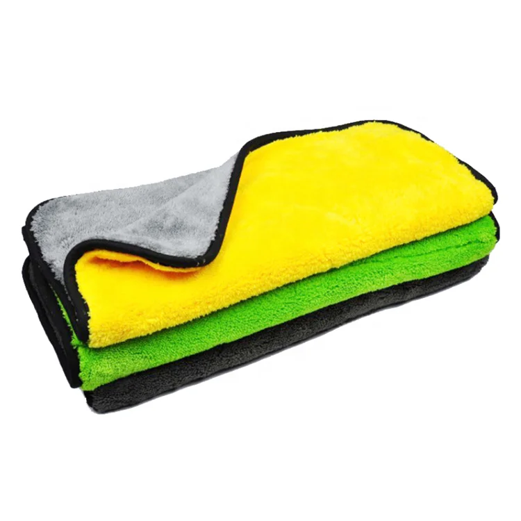 Hot-selling 40*40 cm 1000 GSM Plush Microfiber Towels Car Buffing Detailing Wash Towels