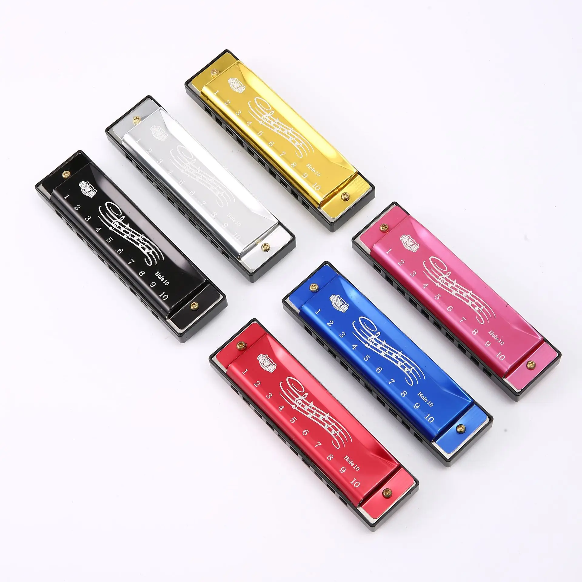 Hot metal material color exquisite professional performance level harmonica