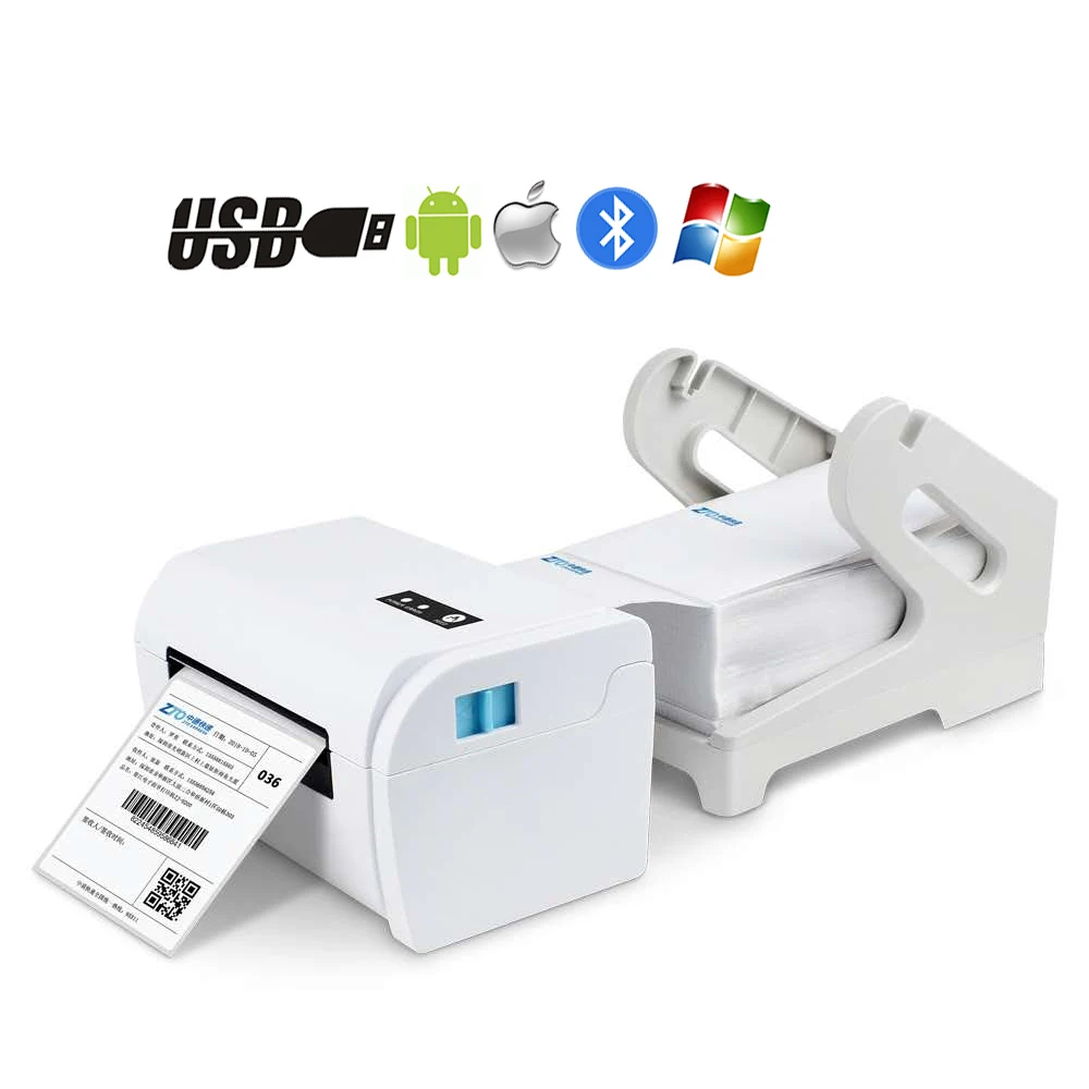 KR-9200 Thermal Barcode Label Printer Support Ebay 4x6 Shipping Label Printer use for iOs Android MAC Windows Carton Box