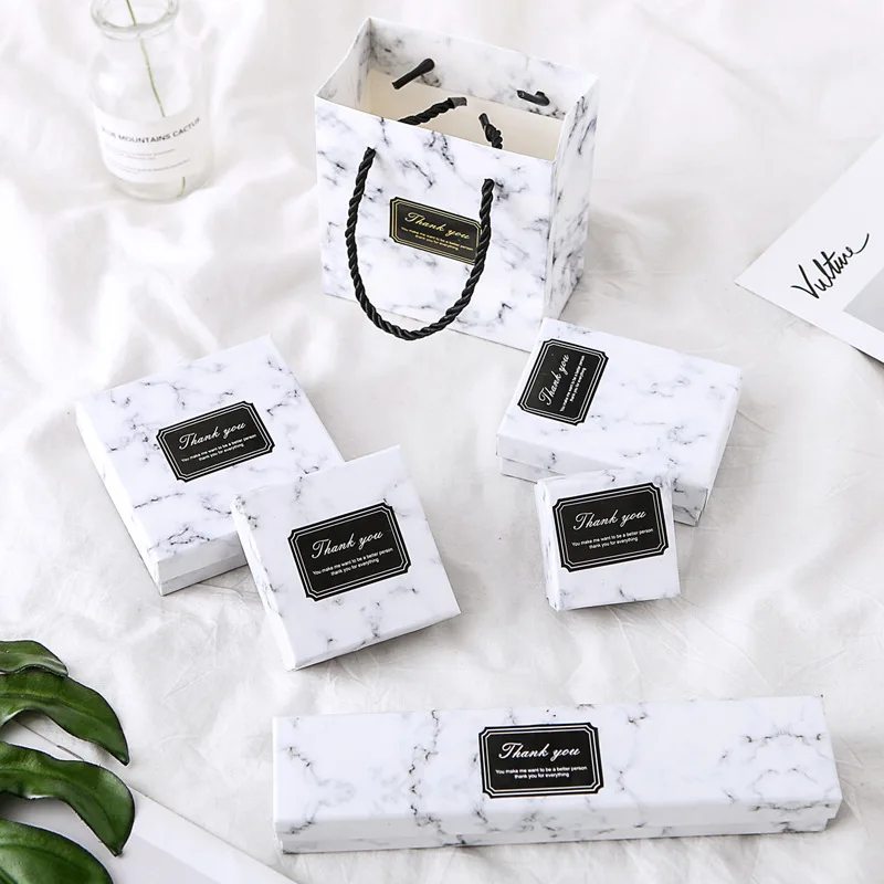 Custom Luxury Paper Packaging White Jewelry Gift Box With Logo
