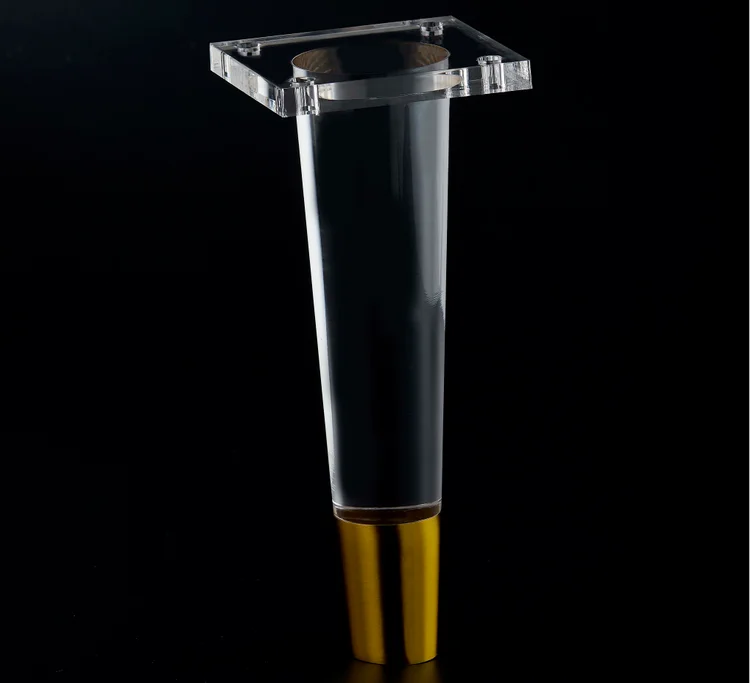 Акриловые ножки для мебели, ножки журнального столика с металлической кабиной, акриловая ножка