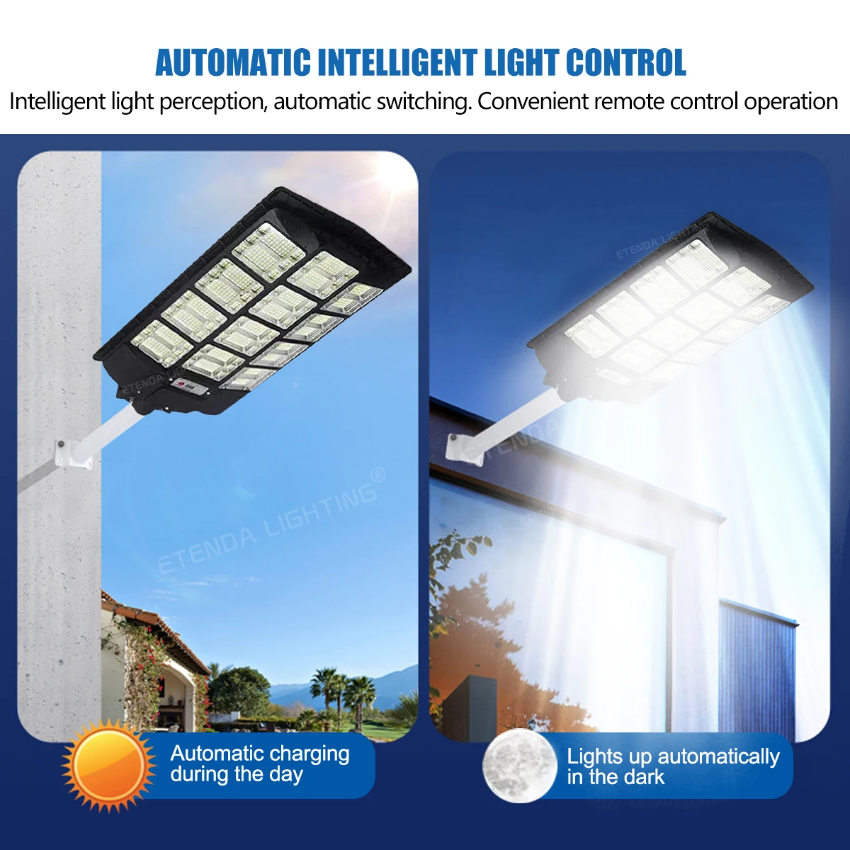 500W 1000W 1500W All In One Solar Street Light Waterproof IP65 Integrated Solar Lamp With Motion Sensor