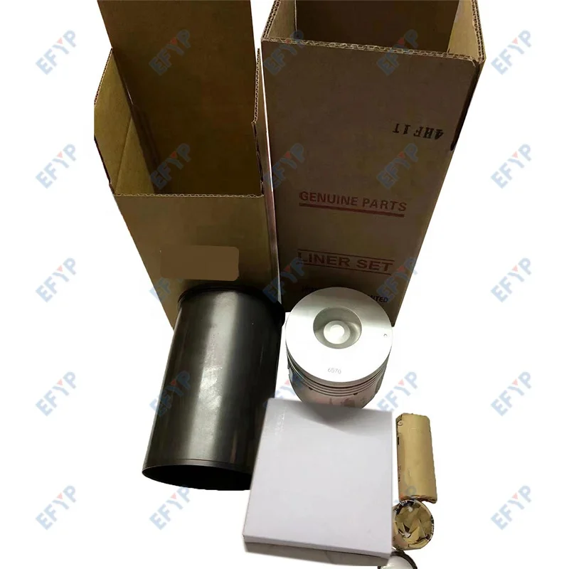 Original Engine Repair Overhaul Kit 4HF1 Cylinder Liner Kit Piston Liner Set for ISUZU