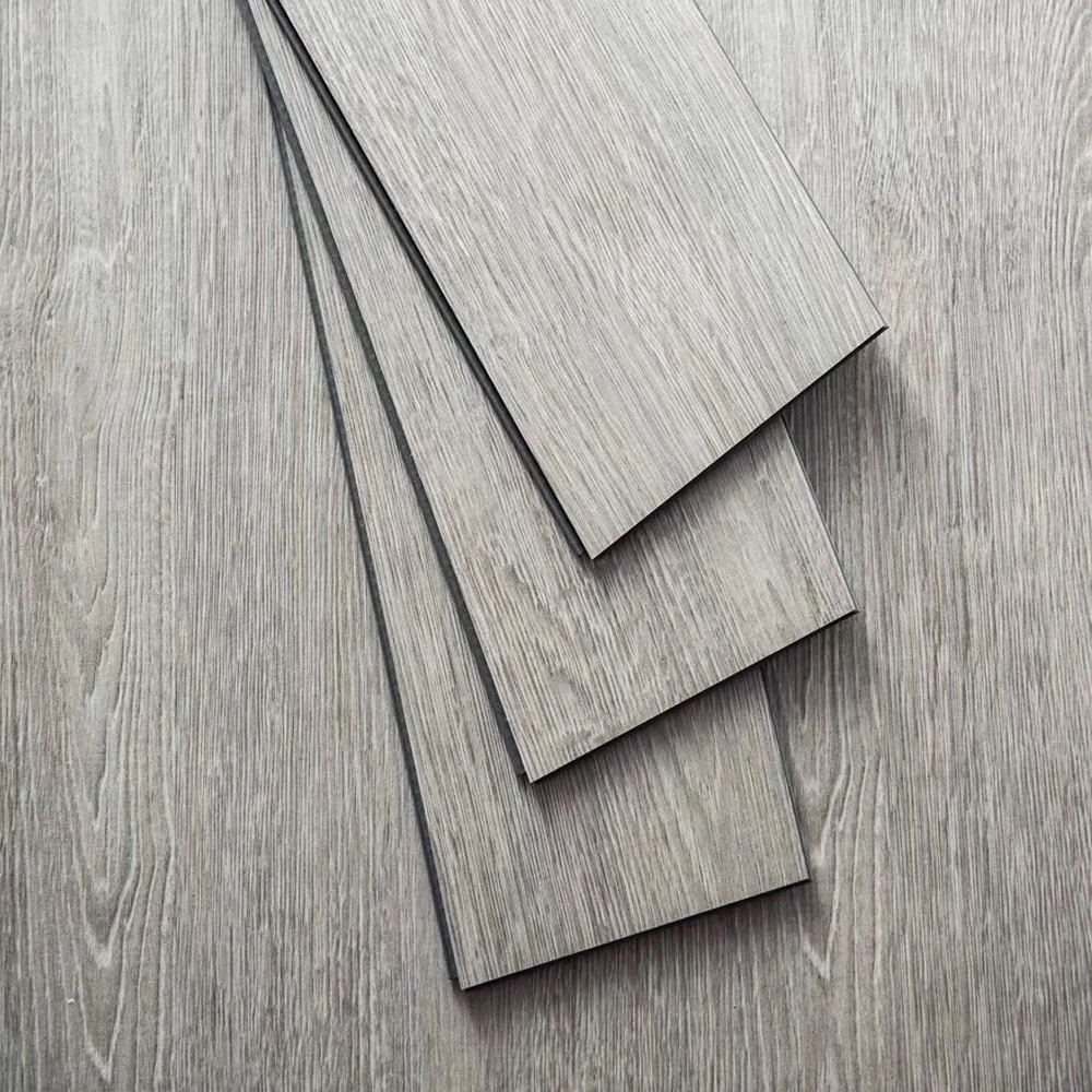 Super discount  heavy emboss double UV coating pvc material 4mm recycle pvc flooring SPC flooring