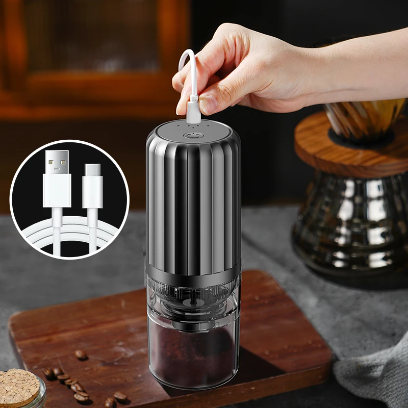 Portable Coffee Bean Grinder Electric Rechargeable Coffee Grinders