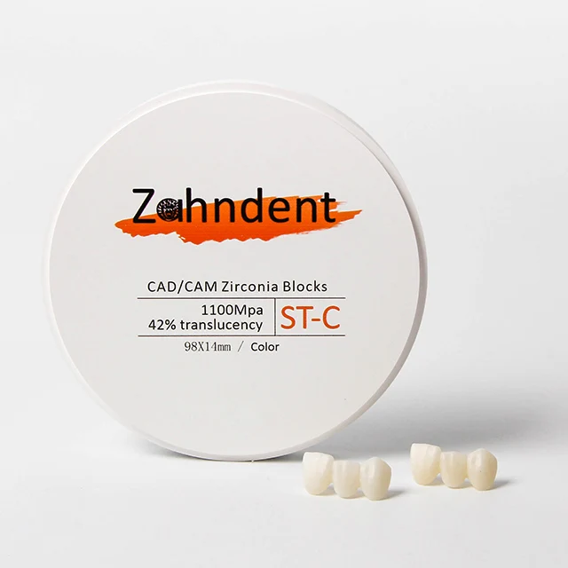 Zahndent cad cam изготовление зубных протезов циркония Многослойные диск стоматологический стоматологическая керамика
