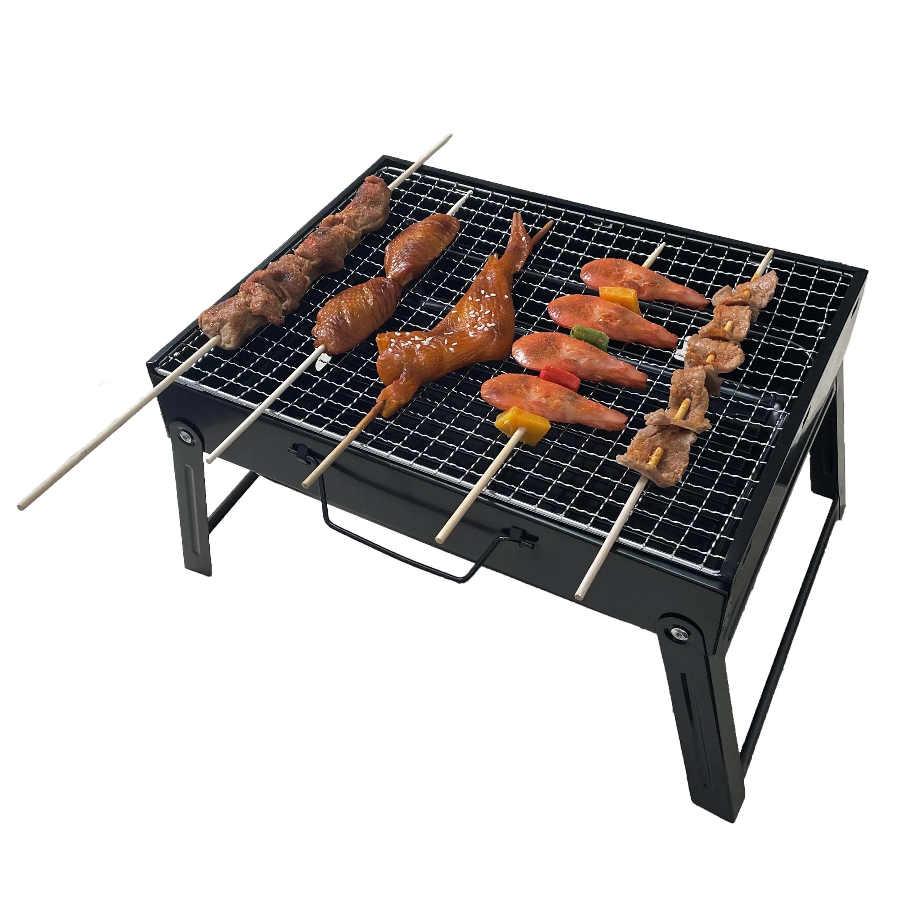 Home Grill Outdoor Folding Mini Barbecue Oven Skewer Tools Outdoor Small Barbecue Oven