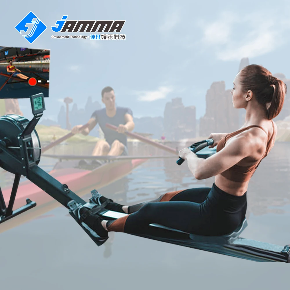 Indoor rowing machine smart fitness equipment to build muscle