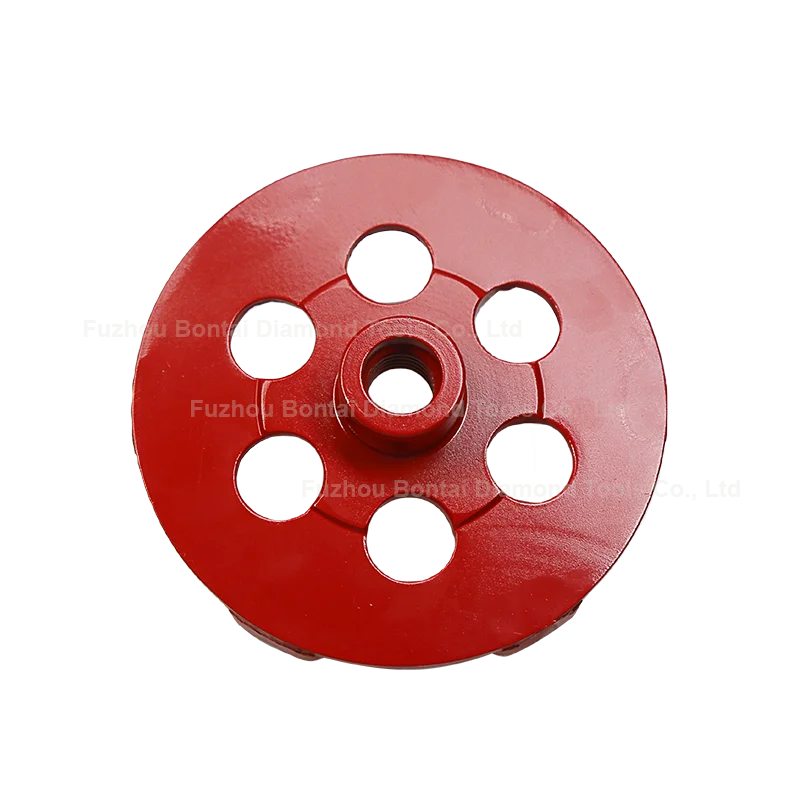 Bontai professional fan-shaped turbo hilty diamond grinding wheels for concrete granite floor 4 5 6 7 inch plate