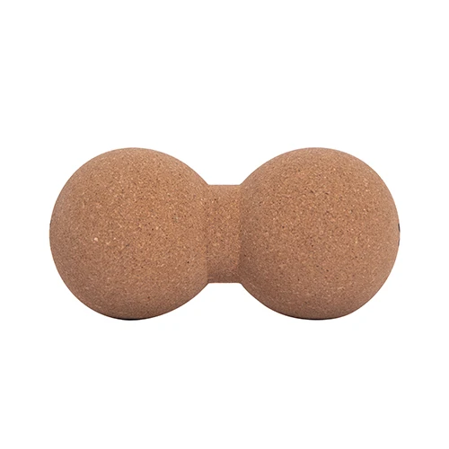 BLOOM Eco Friendly Custom LOGO 77*155mm massage your shoulders, neck, back, feet Natural Cork Peanut Massage Ball Roller