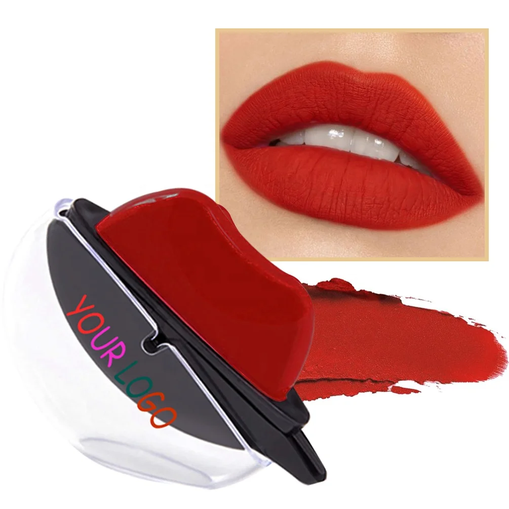 Matte Lazy Lipstick with my logo Magic Color Changing Lipstick Pigmented Waterproof Labiales Small MOQ velvet Lip Shape Lipstick