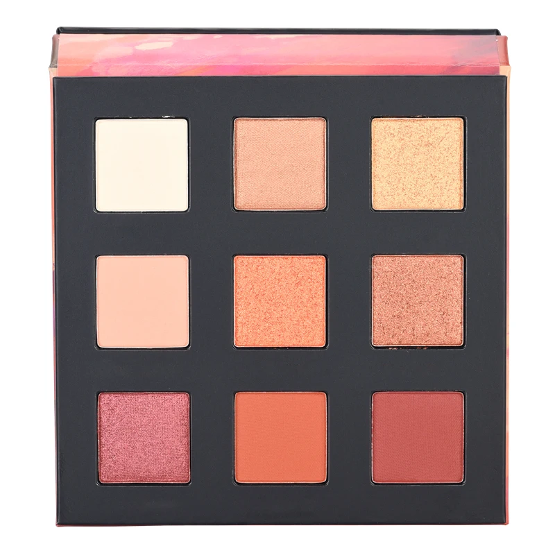 XFL-ES56 Women cosmetics make up OEM manufacturer beach bronzer glitter eyeshadow eyeshadow palette