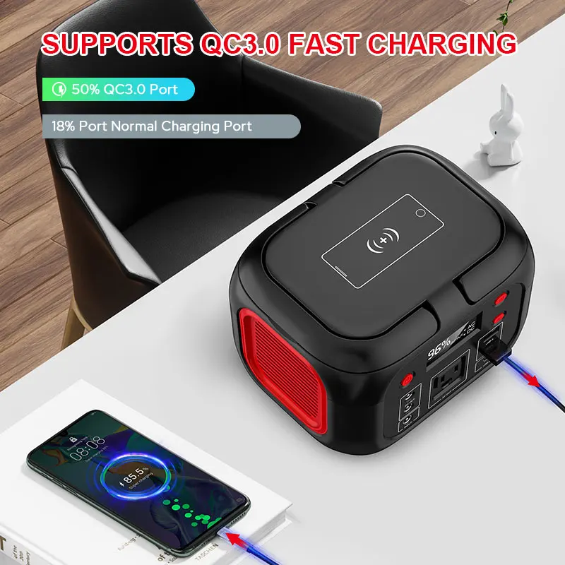 dropship oversea high quality Portable Power Station 110V/220V AC Portable Engergy with Lithium Battery Solar Generator inverter