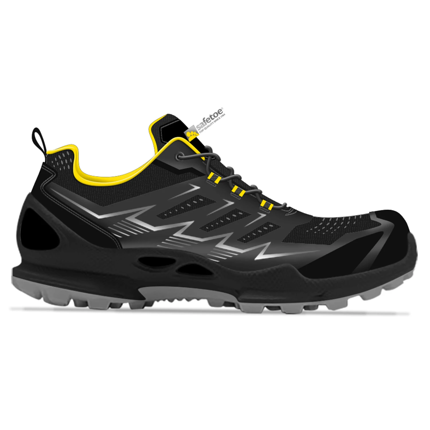 Lightweight Summer Breathable Suede Leather Warehouse Composite Toe Safety Shoes
