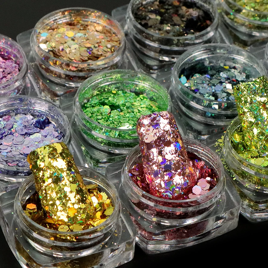  Glitter Jars Factory Supply Wholesale 2oz 100gram 1kgs Holographic for Crafts