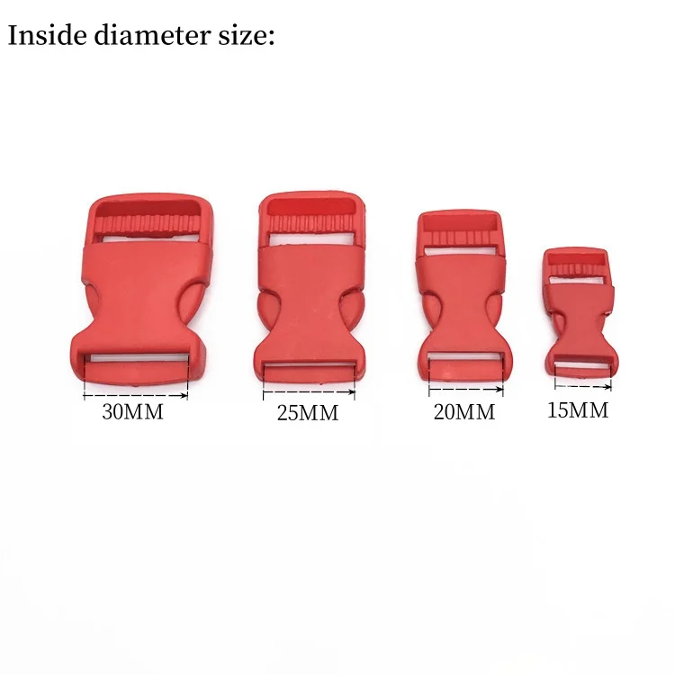 RW 25 Colors Release Buckle For Tri-glide Slides Luggage Straps Dog Collar Straps Accessories Plastic Release Buckles