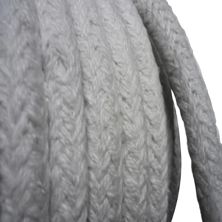 
Refractory Heat Insulation Ceramic Fiber Sealing Braided Round Rope 