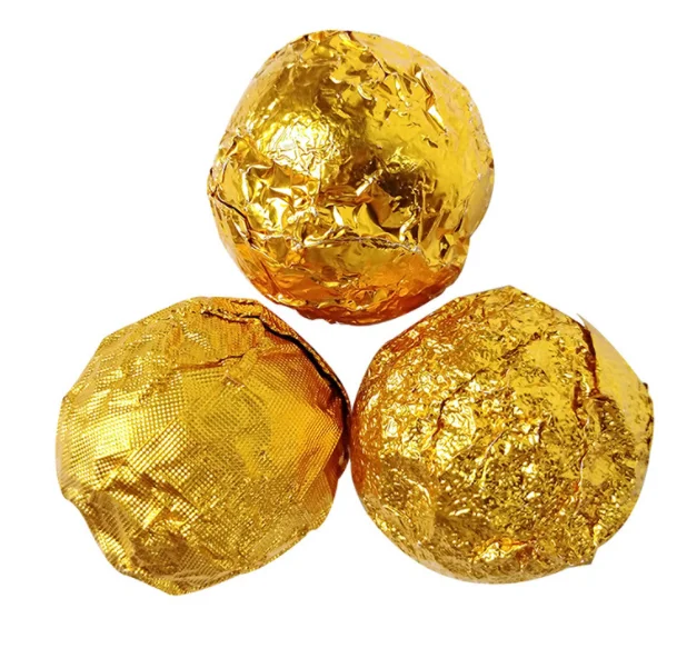 Gold aluminum foil candy wrapper aluminum foil 11mic 295mm 100kg roll metal 1235