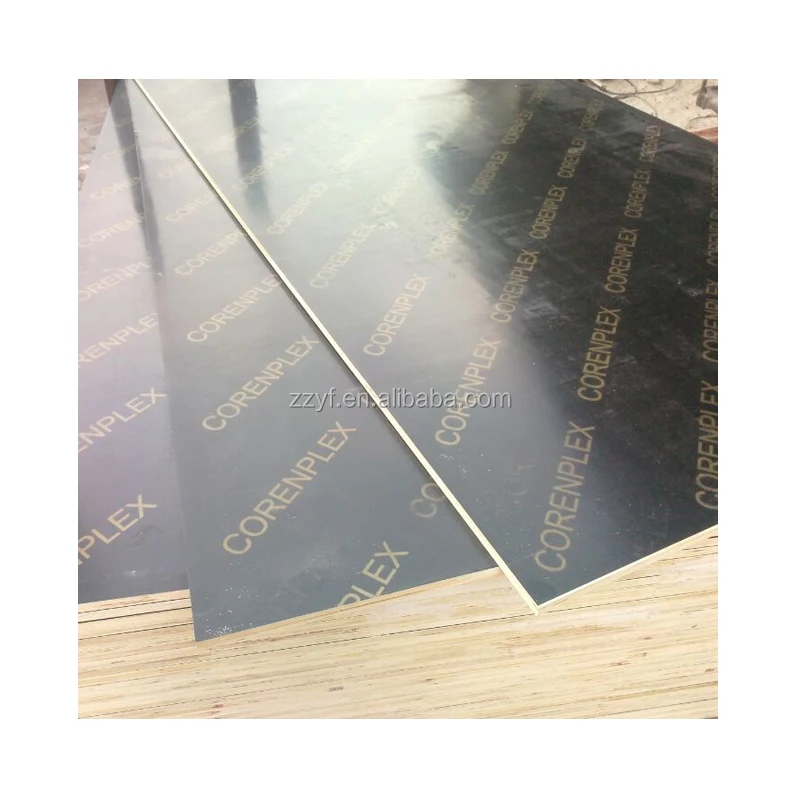China made wholesale 4x8 feet e1 e2 standard black/brown film faced plywood with poplar/hardwood core for building construction