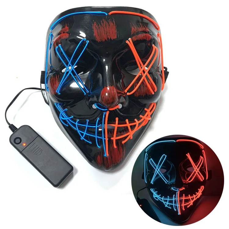 Hot Selling Halloween Scary Clown Mask Costume Party Prop Adult Masquerade Party Mask mascara led mascaras Halloween