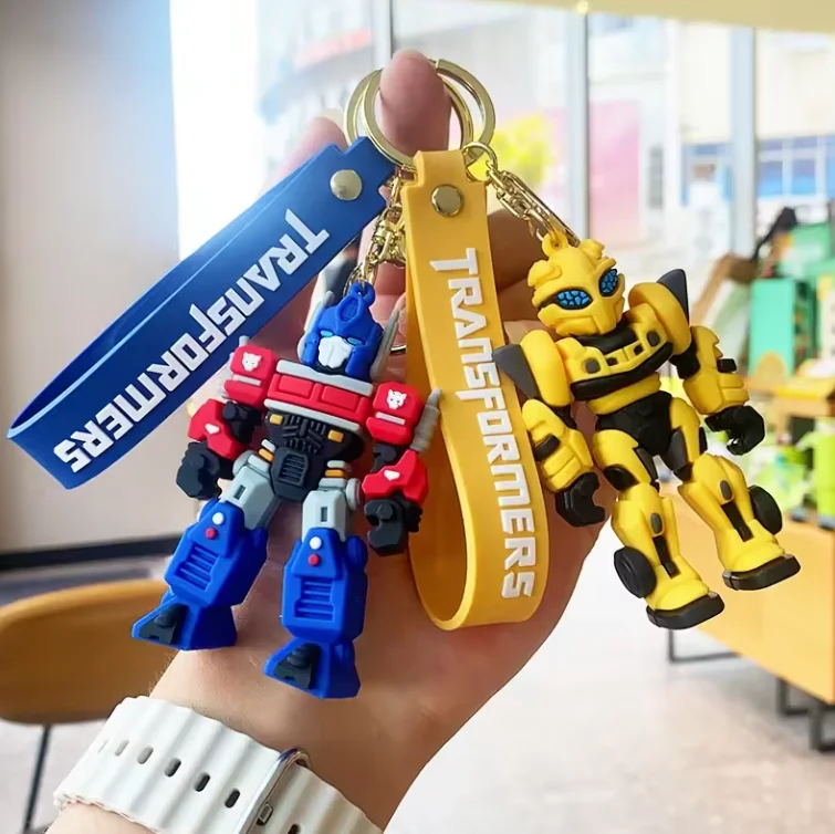 OEM Cartoon Robot Doll Keychain Frozen School Bag Pendant Keyring