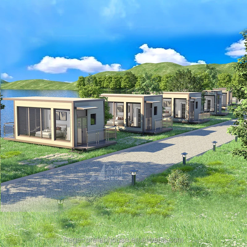 Modern small prefabricated family villa container mobile house