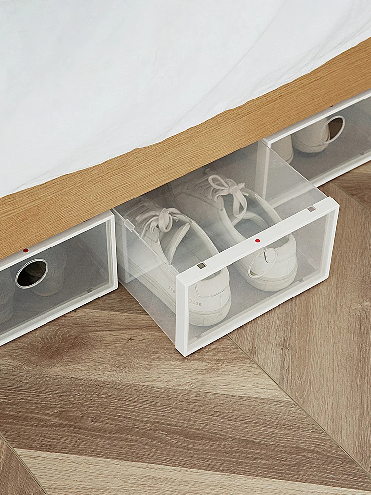 
Wholesale Cheap Foldable Clear Shoes Storage Boxes Organizer Plastic Storage Box Stackable 
