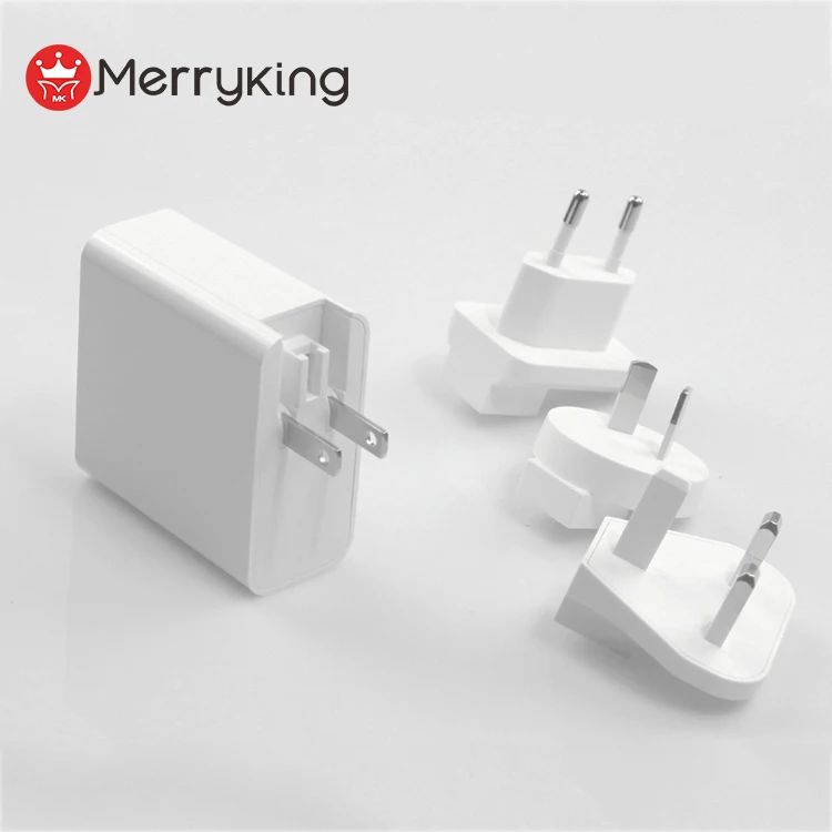 
NEW 65W PD GaN Wall Charger with Type C + QC 3.0 Port Quick Charger for Laptop Mobile Phone 