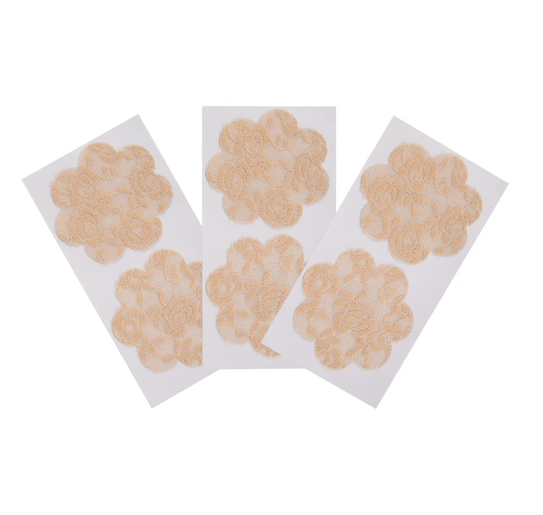 lace breathable disposable nipple cover 3pairs/pack center nipple protection invisible super thin nipple pasties for women