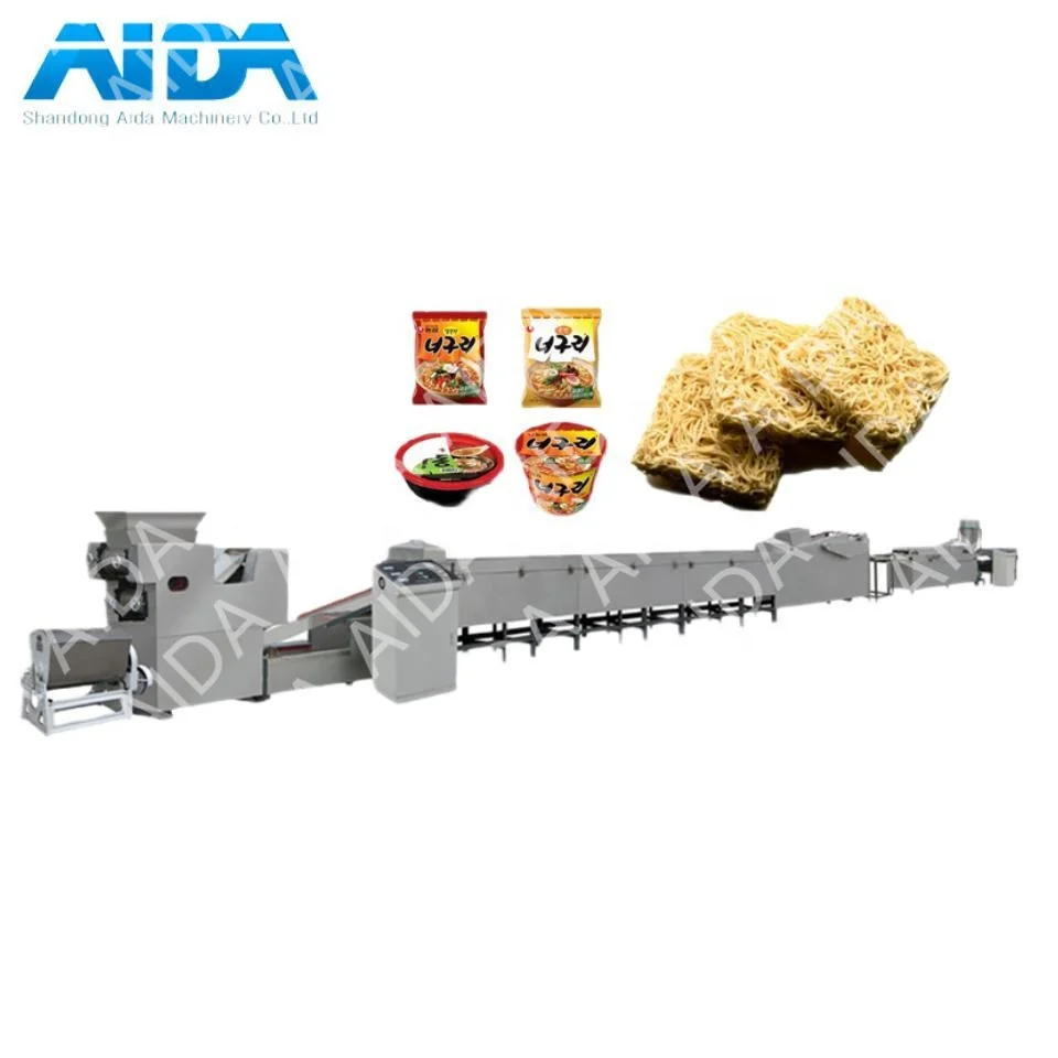 Small Scale Automatic Henan Maker Non Fried Korean Instant Noodles Make Machine Production Line Price