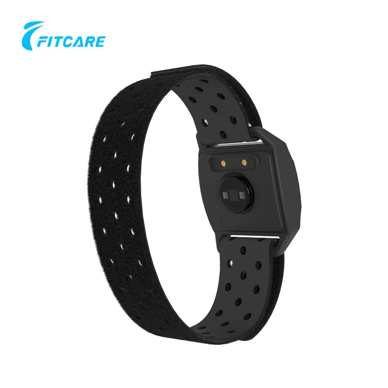 Fitcare OEM/ODM Optical Armband Heart Rate Monitor for Garmin, Apple, Android, Peloton, Zwift, Strava app connect