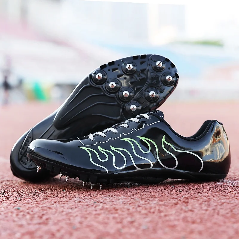 Track and Fields Shoes Professional Mens Womens Unisex Running Sport Shoes with Spikes Athletics Jump Hurdle Track Spikes Shoes
