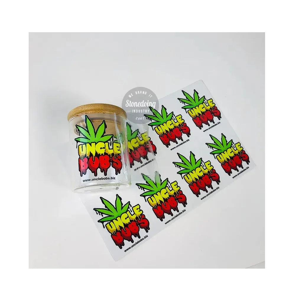 Роскошный Пользовательский логотип УФ-переводная наклейка пользовательская печать для упаковочной этикетки