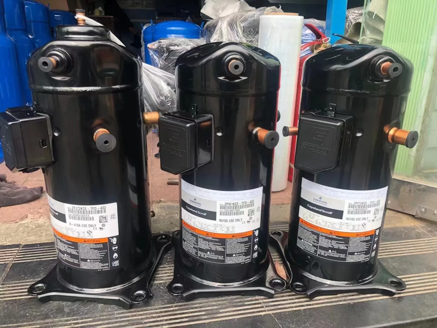 1.7hp  R410A Copeland scroll refrigeration compressor ZP20KSE-PFZ with 16300btu for air conditioning