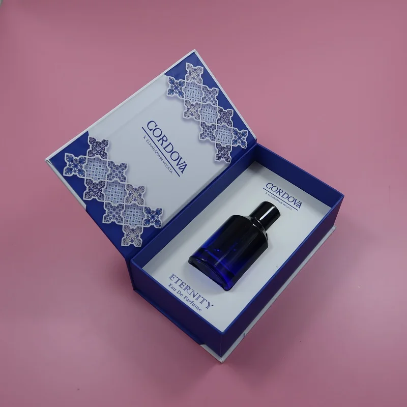 Custom Color Cardboard  Magnetic Box for Essential Oil 50ml Perfume Packing Box Paper Luxury Packaging Gift Box With logo