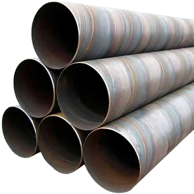 Spiral drainage tube manufacturers wholesale Q235B carbon spiral steel pipe customize city drainage with spiral welded pipe