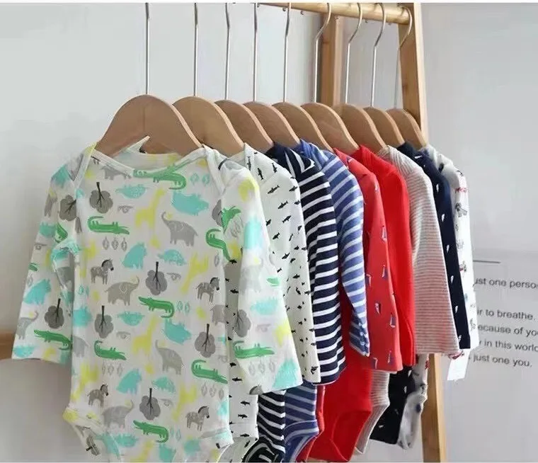 Изготовленный на заказ смешанный хлопок детские комбинезон; Комбинезон-Песочник оптовая продажа мягкой Эко-дружественных кирпечей из глины; Сезон лето детское боди для новорожденных