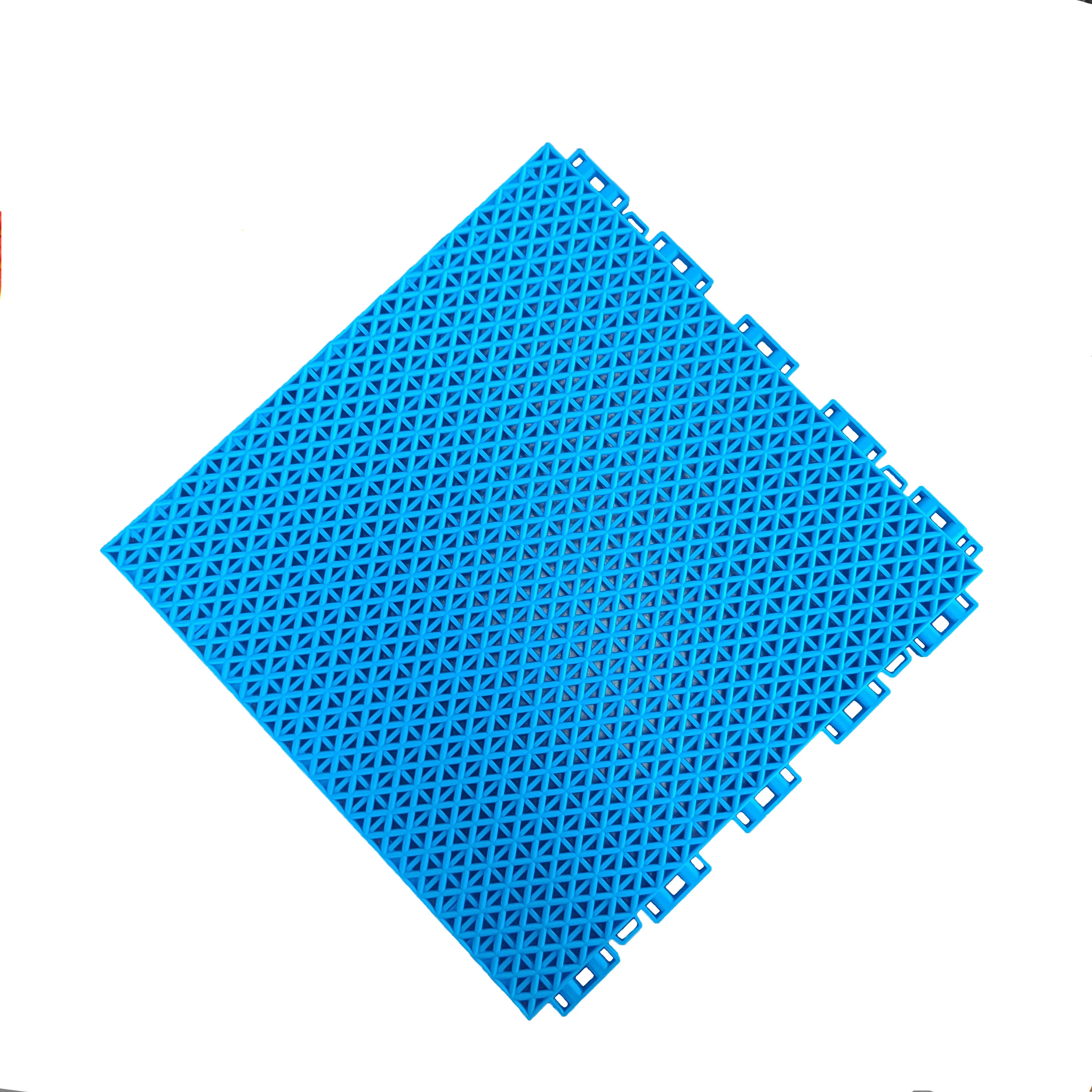 Outdoor basketball court suspended floor assembled floor mat Standard half court removable