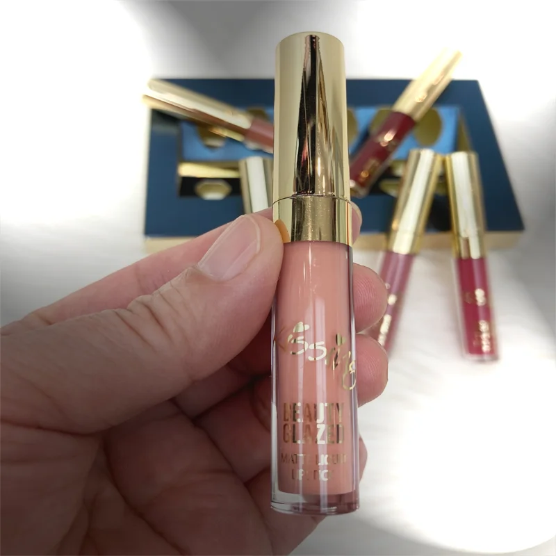 Beauty Glazed 6pcs/set Makeup Matte Lipstick Lip Kit Gloss Long Lasting Lip Stick Cosmetics