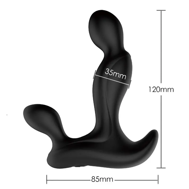 Remote Prostate Massager USB Charging Anal Vibrator G spot Mute Waterproof Unisex Adult Silicone Butt Plug Sex Toys Sex Shop