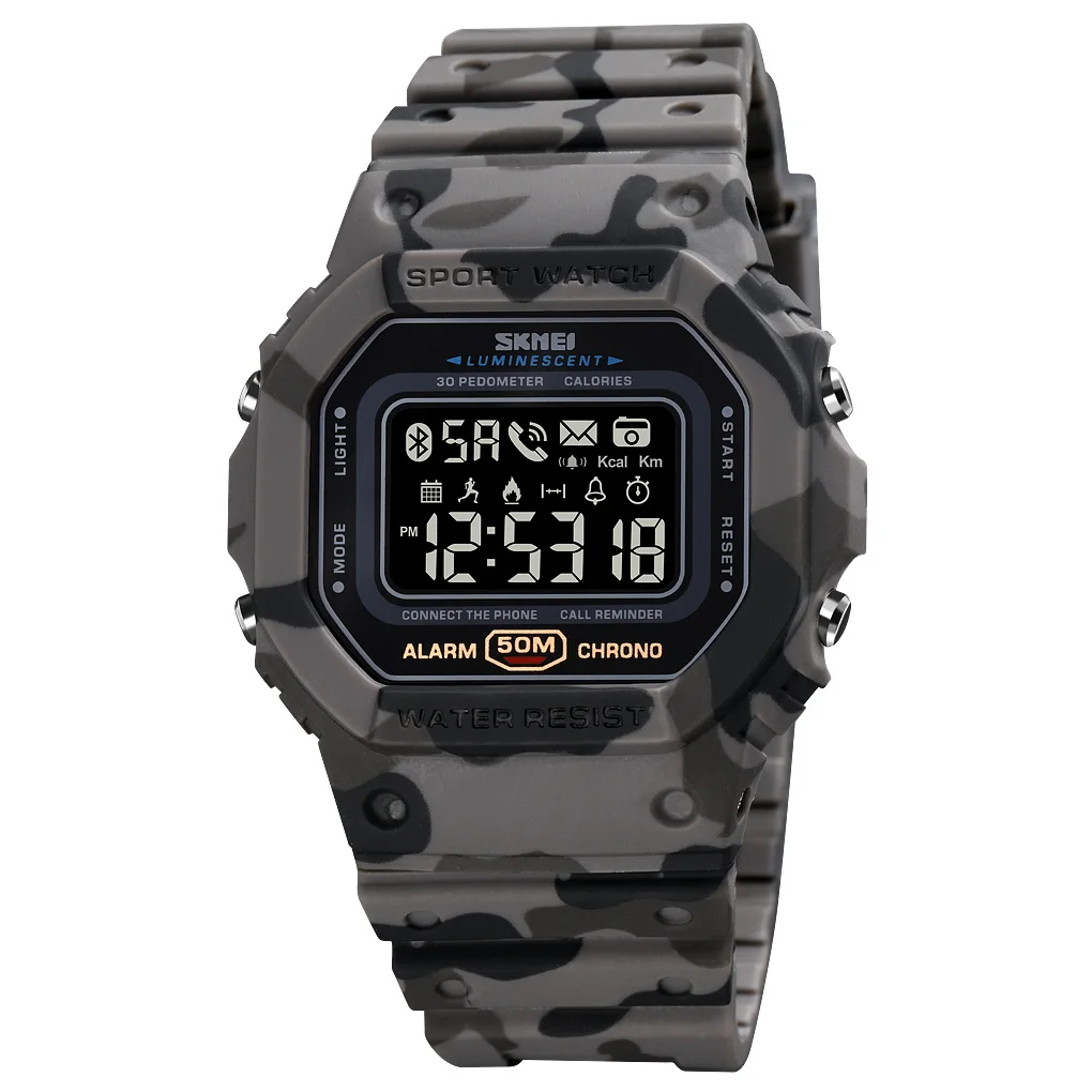 chronograph relogio feminino skmei 1743 black waterproof mens binary watch own logo