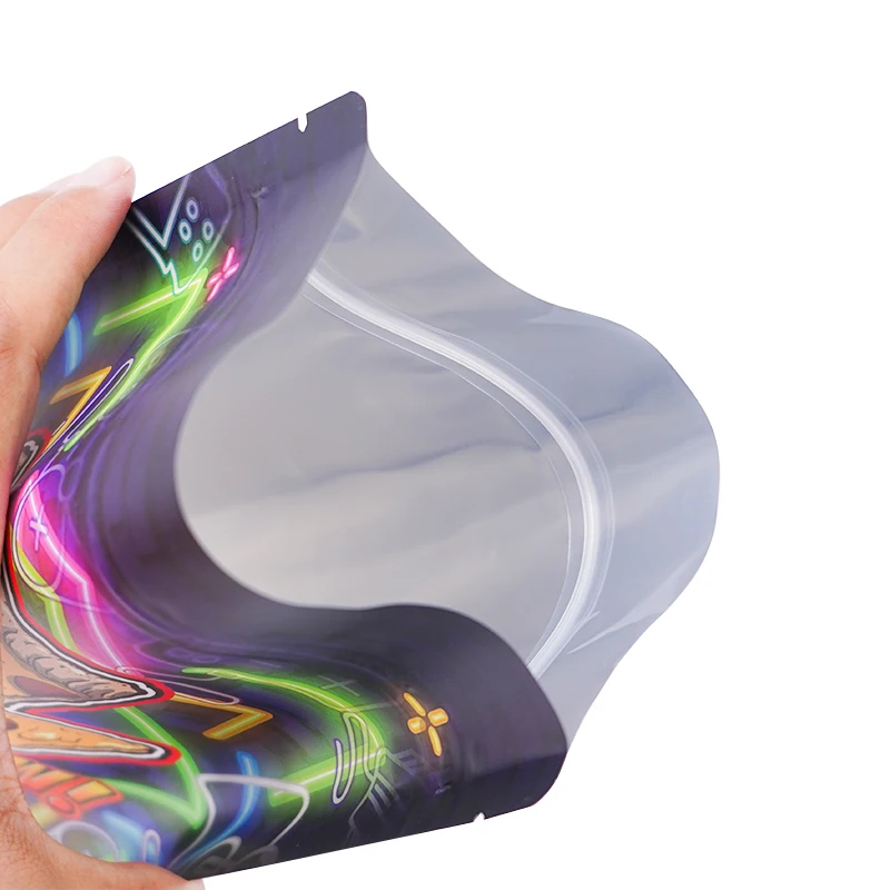 Custom Logo Packaging 1oz 28g / 7 gram / 4x5 inch 3.5 g Zip Lock Pouch Edible Cookie Smell Proof Zipper Mylar Plastic Bag